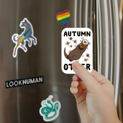 Autumn Otter Magnet
