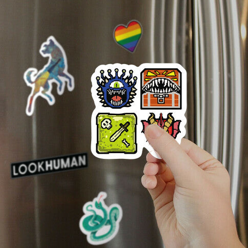 Pixel DnD Monsters Magnet