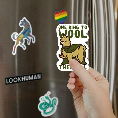 One Ring To Wool Them All Parody Magnet