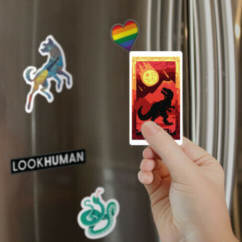 Death Dino Tarot Magnet