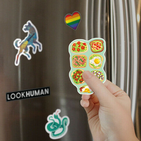 Avocado Toast Pattern Magnet