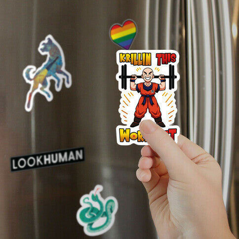 Krillin This Workout Magnet
