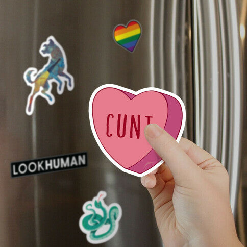 Cunt Candy Heart  Magnet