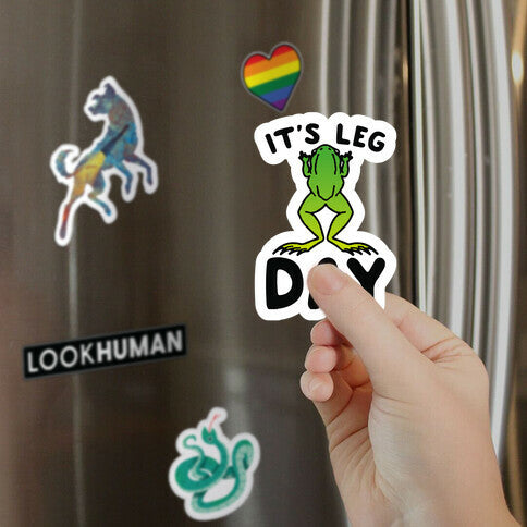 It's Leg Day Frog Parody Magnet
