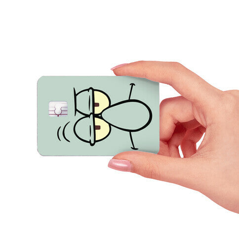 Meh Octopus Cult Cartoon Credit Card Skin
