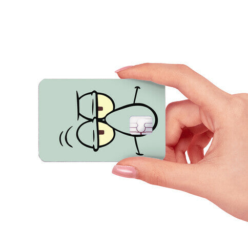 Meh Octopus Cult Cartoon Credit Card Skin