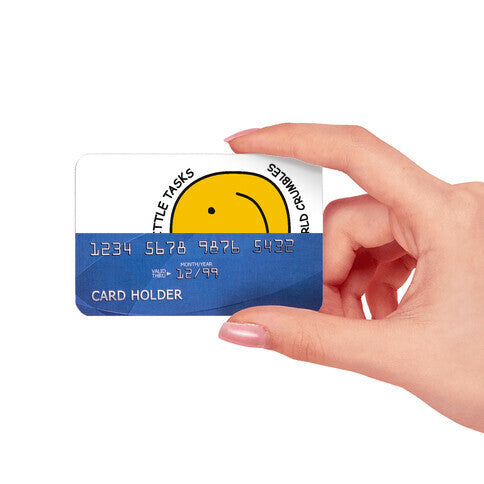 Doing My Little Tasks While The World Crumbles Credit Card Skin