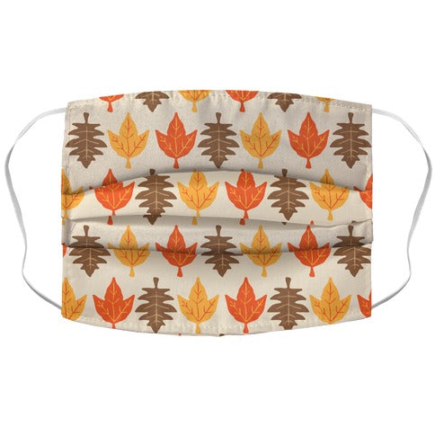 Autumn Leaves Pattern Face Mask