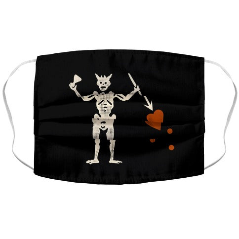 Blackbeard Flag  Face Mask
