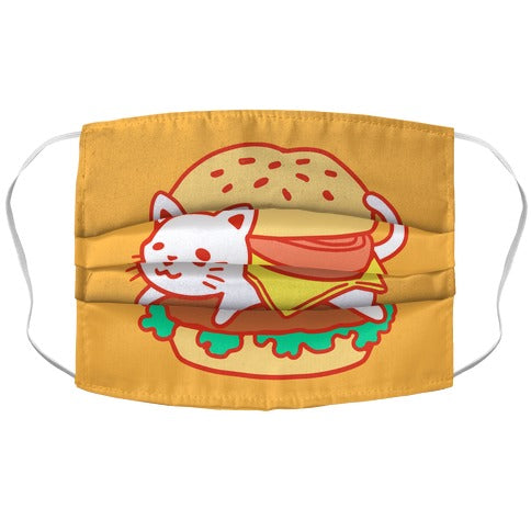 Burger Cat Face Mask
