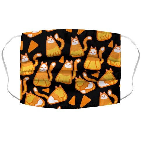 Candy Corn Cats Face Mask