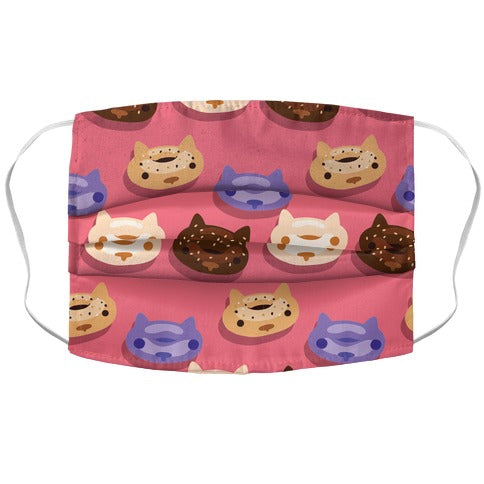 Cat Bagel Pattern Face Mask