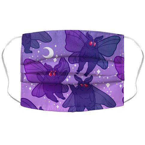 Chubby Mothman Nighttime Pattern Face Mask