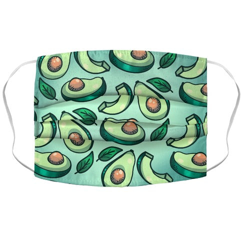 Cute Avocado Pattern Face Mask
