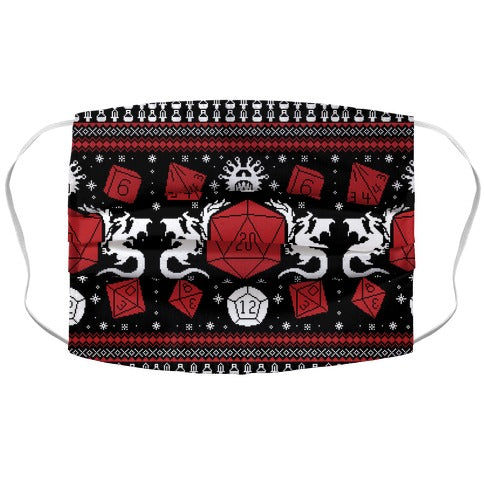 D&D Ugly Sweater Face Mask