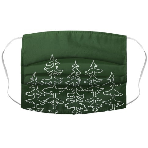 Evergreen Pines Gradient Face Mask