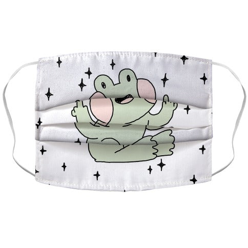 Flicky Frog  Face Mask