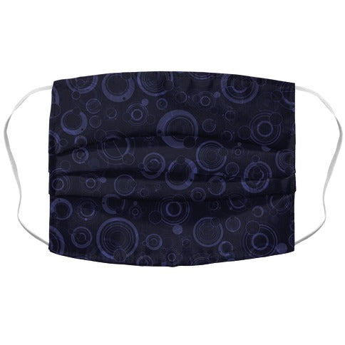 Gallifreyan Text Pattern Face Mask