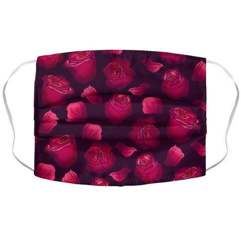 Gradient Roses Pattern Face Mask