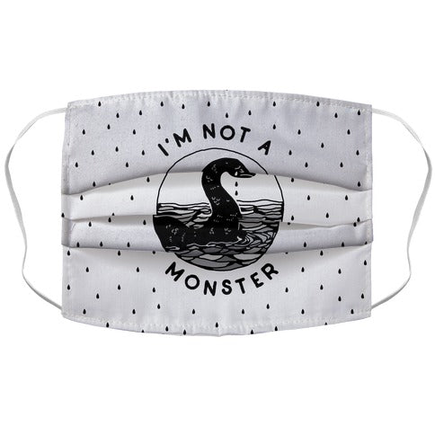 I'm Not a Monster (Nessy)  Face Mask