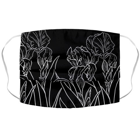 Iris Flowers Face Mask