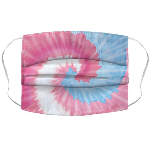 LGBTie dye: Trans Face Mask