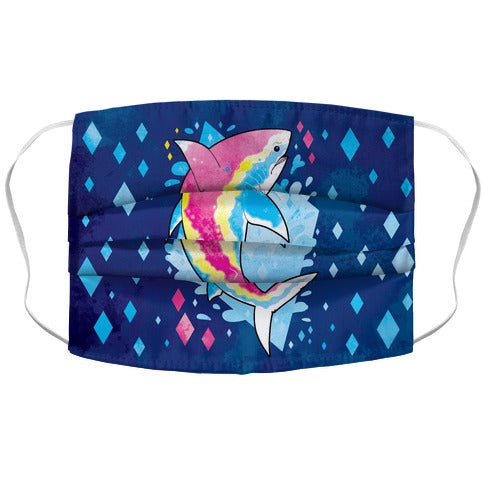 Pride Sharks: Pan Face Mask