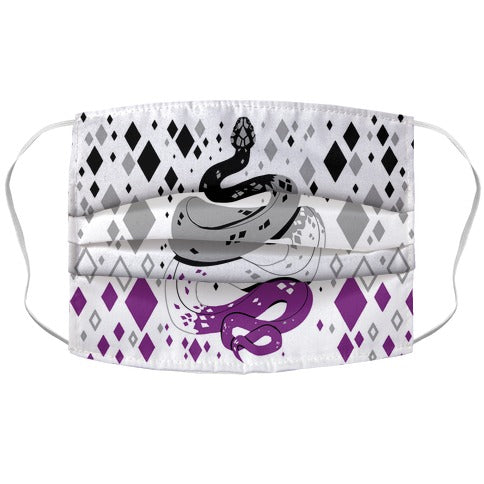 Pride Snakes: Ace Face Mask