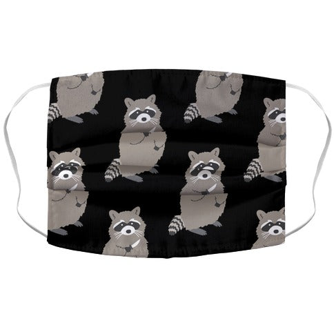Raccoon With Knife Face Mask