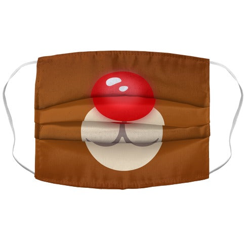 Rudolph Reindeer Face Face Mask