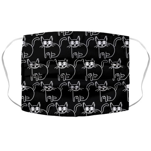 Scaredy Cat Pattern Face Mask