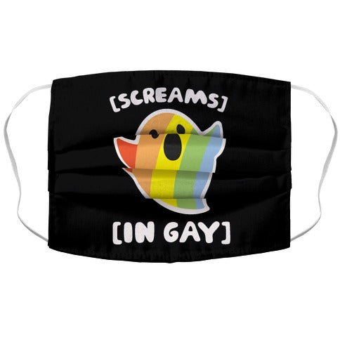 Screams In Gay  Face Mask