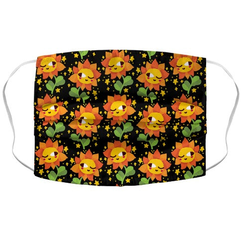 Winky Flower Pattern Face Mask