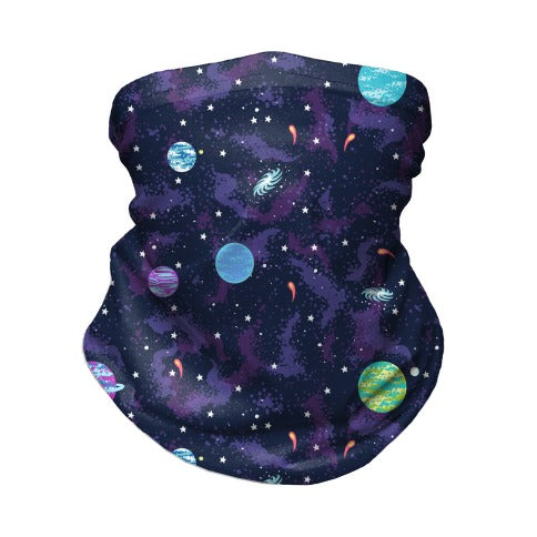 90s Cosmic Planet  Neck Gaiter