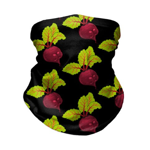 Beet Booty Pattern Neck Gaiter
