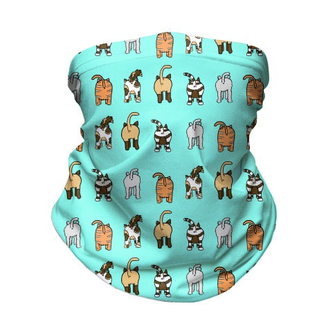Cat Butt Pattern Neck Gaiter