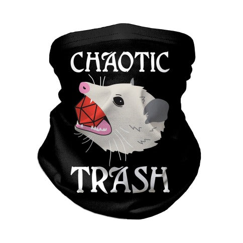 Chaotic Trash (Opossum) Neck Gaiter