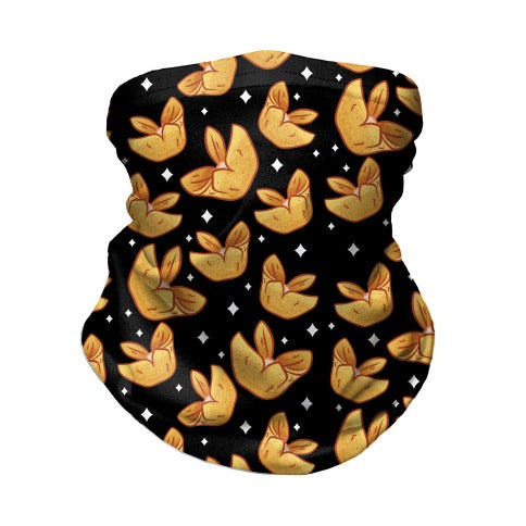  Crab Rangoons Pattern Black Neck Gaiter