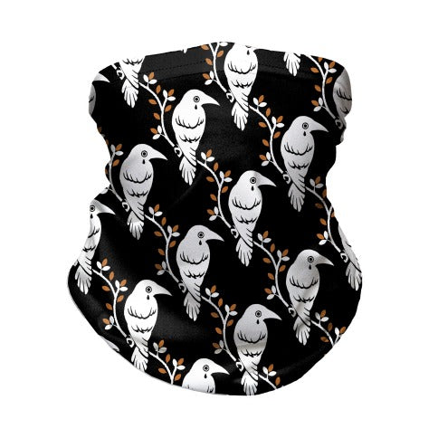 Crying Crow Pattern Neck Gaiter