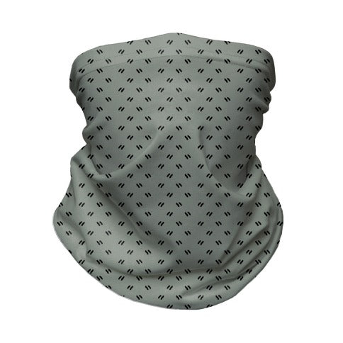 Dainty Dashes Pattern Grey Neck Gaiter