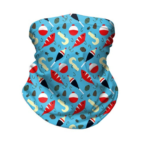Fishing Tackle Pattern Neck Gaiter