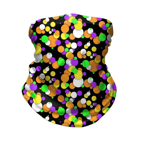 Halloween Confetti Pattern Neck Gaiter