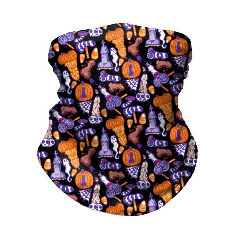 Halloweenies Pattern Neck Gaiter