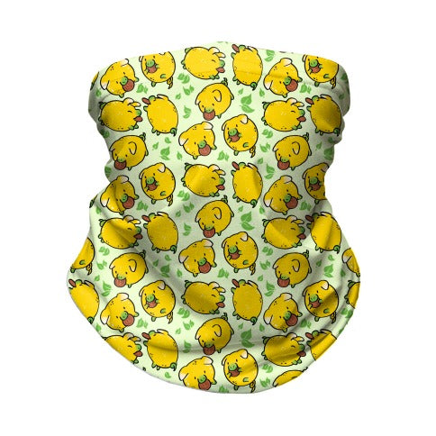 Lemon Pigs Neck Gaiter