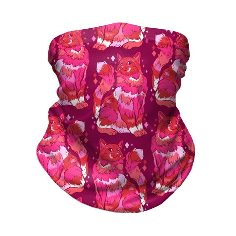 Lesbian Pride Cat Neck Gaiter
