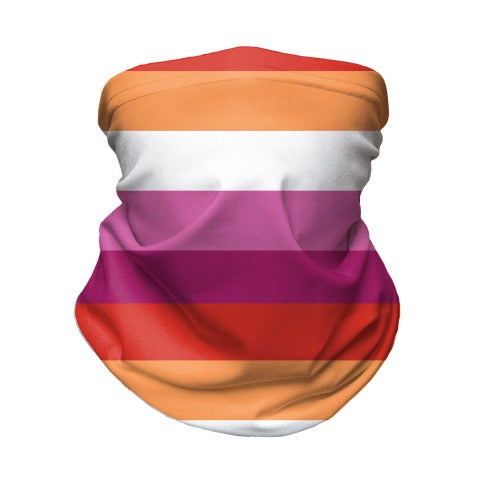 Lesbian Pride Flag Neck Gaiter