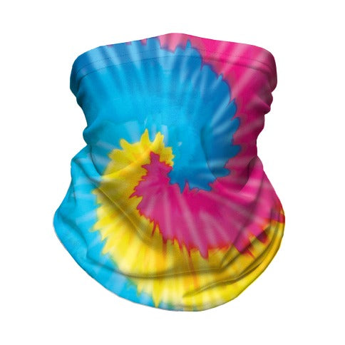 LGBTie dye: Pan Neck Gaiter