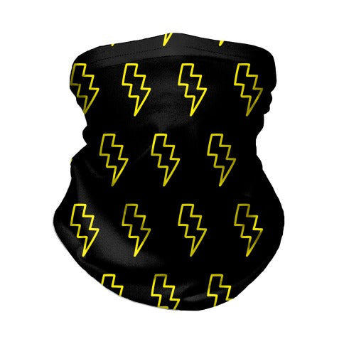 Lightning Bolt Pattern Neck Gaiter