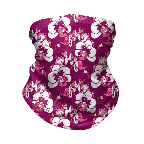 Orchid Mantis Pattern Fuchsia Neck Gaiter