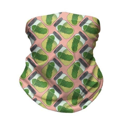 Perfect Pickle Pattern Neck Gaiter